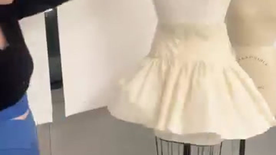Zip Off Ruffle Skirt Idea